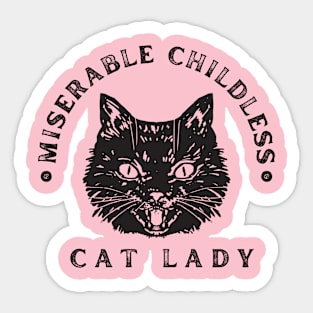 Childless Cat Lady Sticker